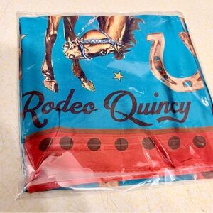 Rodeo Quincy Rodeo Cowboy Rose western scarf. NEW